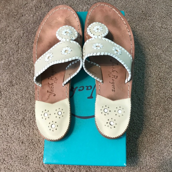 Bone/white Jack Rogers Sandals - Picture 3 of 4